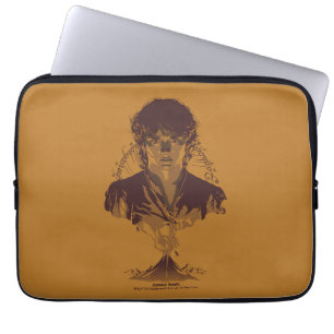 FRODO™ MOUNT DOOM™ Tengwar-Inschrift Grafik Laptopschutzhülle