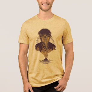FRODO™ MOUNT DOOM™ Tengwar-Inschrift Grafik Tri-Blend Shirt