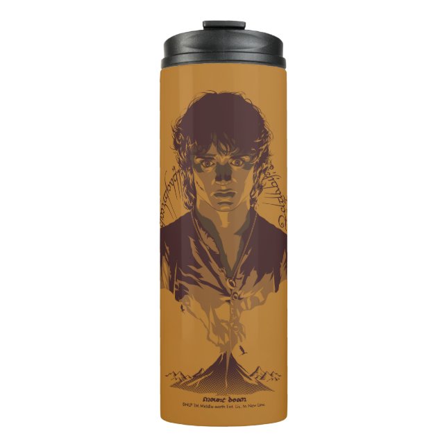 FRODO™ MOUNT DOOM™ Tengwar Inscription Graphic Thermosbecher (Vorderseite)