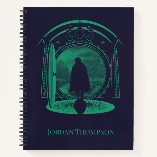 FRODO™ Verlässt die GEMEINDE™ Silhouette Notizbuch (Vorderseite)