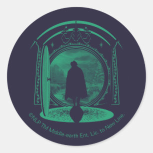 FRODO™ Verlässt die GEMEINDE™ Silhouette Runder Aufkleber