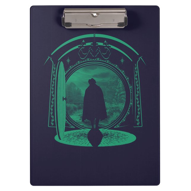 FRODO™ Verlässt die Silhouette von THE SHIRE™ Klemmbrett (Vorderseite)