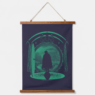 FRODO™ Verlässt die Silhouette von THE SHIRE™ Wandteppich Mit Holzrahmen
