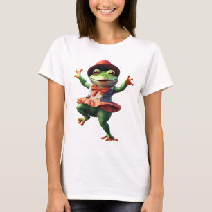 Frog 11 Lehrer, Tanz, Frosch, Toad, Ai generiert T-Shirt