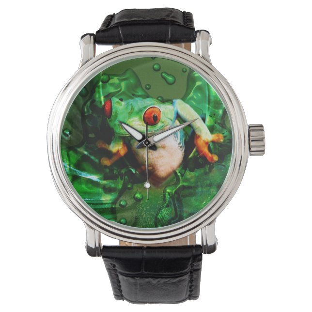 Frog 4 Watch & Numerale Optionen Armbanduhr (Vorderseite)