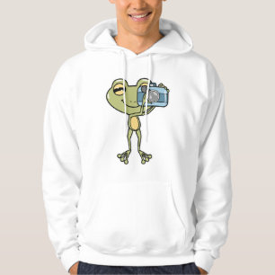 Frog als Fotograf mit Kamera Hoodie