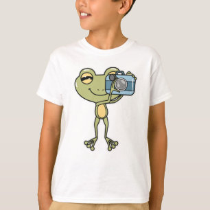 Frog als Fotograf mit Kamera T-Shirt