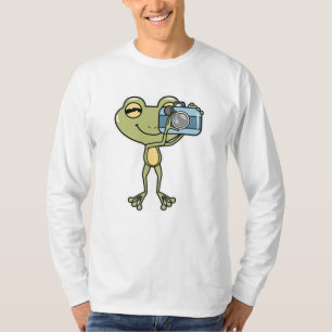 Frog als Fotograf mit Kamera T-Shirt