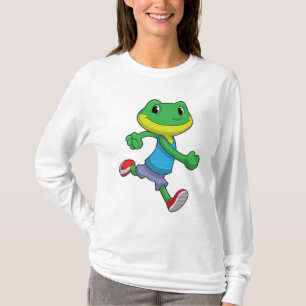 Frog als Runner beim Laufen T-Shirt