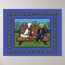 Frog and Duck Poster