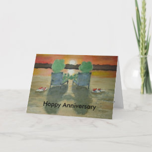 Frog Anniversary Card Hoppy Happy Anniversary Karte
