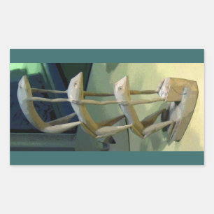 Frog Art CB Rechteckiger Aufkleber