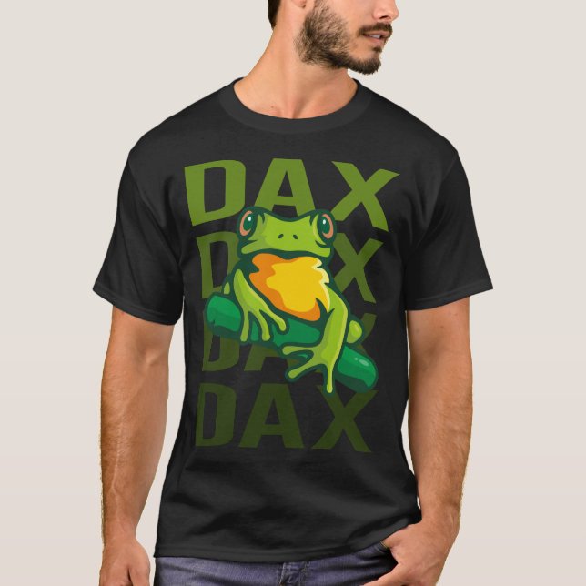 Frog Art - Dax Name T-Shirt (Vorderseite)