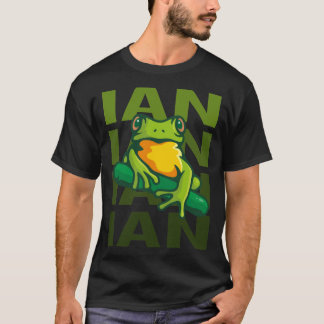 Frog Art - Ian Name T-Shirt