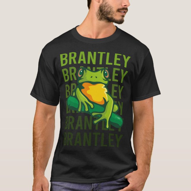 Frog Art - Name Brantley T-Shirt (Vorderseite)