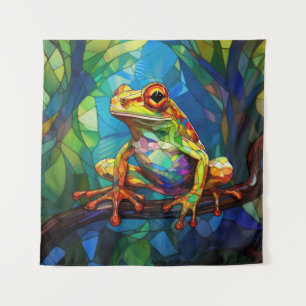 Frog Art Tapestry Wandteppich