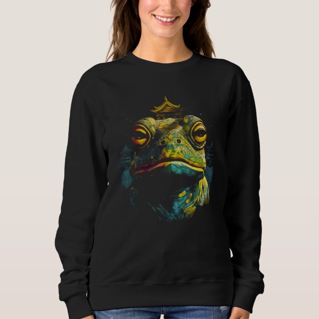 Frog artwork  animal  animal frog sweatshirt (Vorderseite)