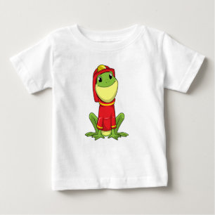 Frog as Firefighter with Helmet Baby T-shirt