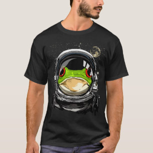 Frog Astronaut Space Exploration Astronomie Lover T-Shirt