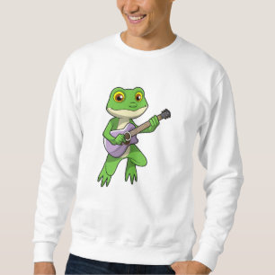 Frog at Music with Guitar Sweatshirt
