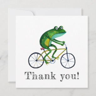 Frog auf dem Fahrrad Einladung