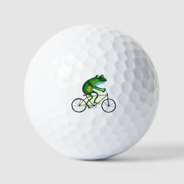 Frog auf dem Fahrrad Golfball (Vorderseite)