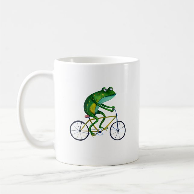 Frog auf dem Fahrrad Kaffeetasse (Links)