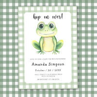 Frog Baby Dusche Einladung