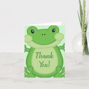 Frog Baby Dusche Green Dankeskarte