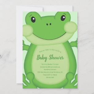 Frog Baby Dusche Green Einladung