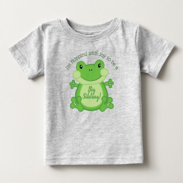 Frog Baby Dusche Grün Baby T-shirt (Vorderseite)