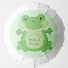 Frog Baby Dusche Grün Ballon