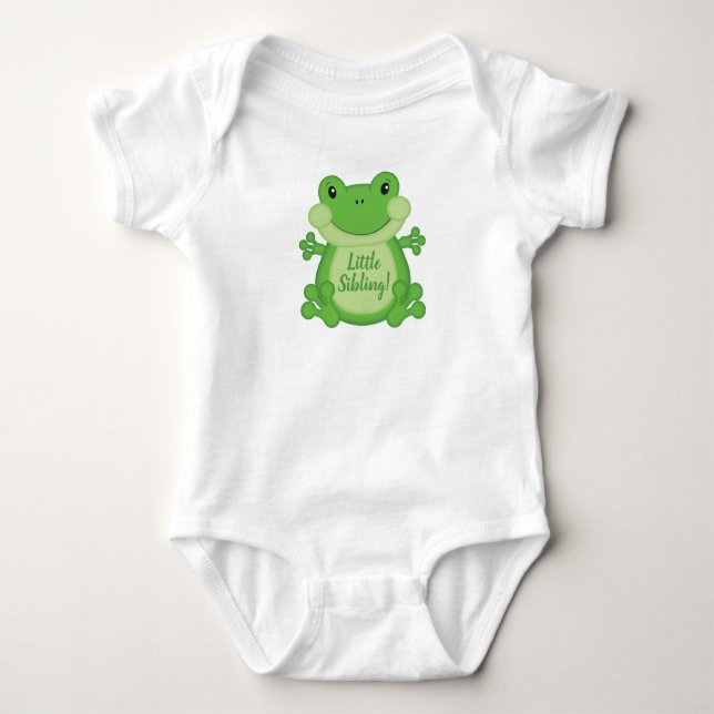 Frog Baby Dusche Grün Strampler (Vorderseite)