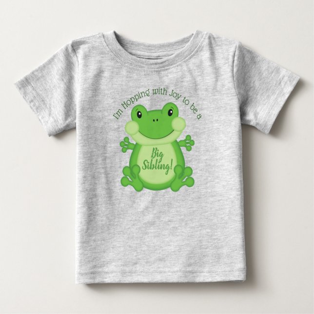 Frog Baby Dusche Grün T-shirt (Vorderseite)