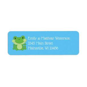 Frog Baby Shower Blue