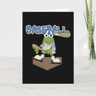Frog Baseball Zuhause Plate Tshirts und Geschenke Karte