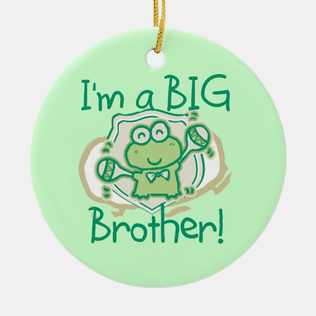 Frog Big Brother Keramik Ornament (Vorne)