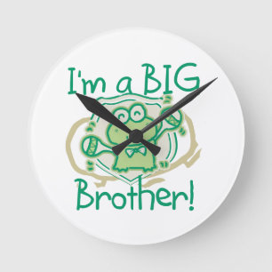 Frog Big Brother Runde Wanduhr