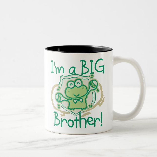 Frog Big Brother Zweifarbige Tasse (Rechts)
