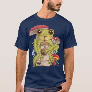 Frog Boba Bubble Tee Pilzpilz ästhetische Seite