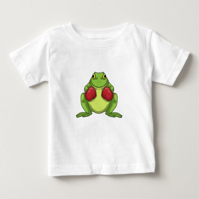 Frog Boxer Boxing Gloves Baby T-shirt (Vorderseite)