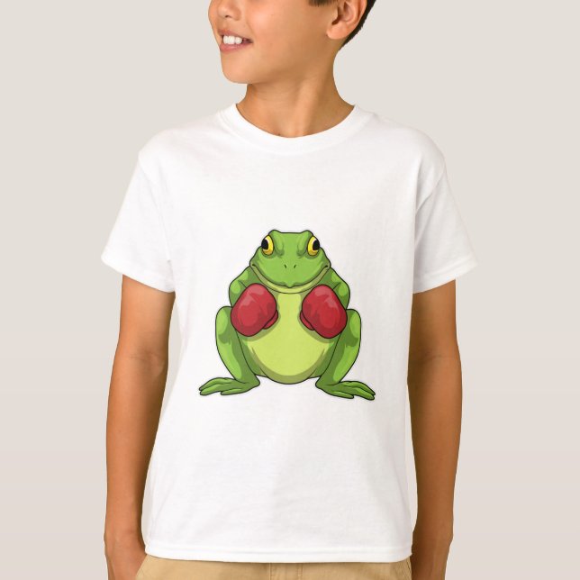 Frog Boxer Boxing Gloves T-Shirt (Vorderseite)