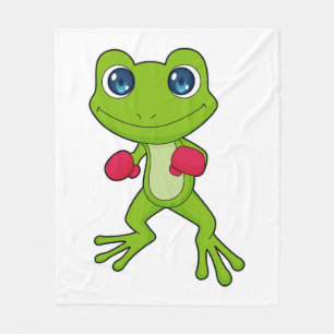 Frog Boxing Boxer Boxhandschuhe Fleecedecke