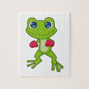 Frog Boxing Boxer Boxhandschuhe Puzzle