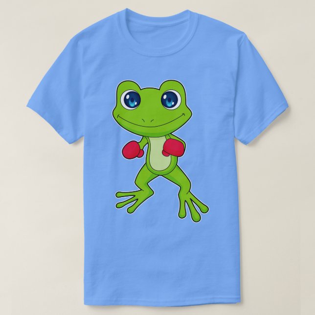 Frog Boxing Boxer Boxhandschuhe T-Shirt (Design vorne)