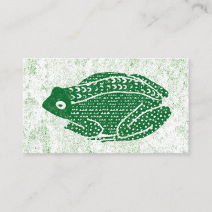 Frog Business Cards - Grüner Frosch Visitenkarte