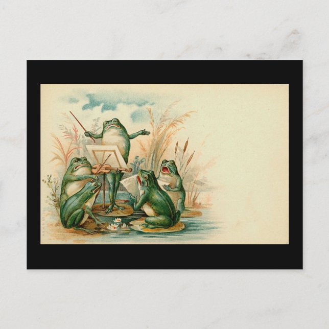 "Frog Chorus" Postkarte (Vorderseite)