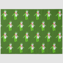 Frog Christmas Holiday Seidenpapier