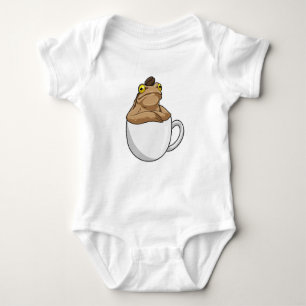Frog Coffee Coffee Bean Baby Strampler