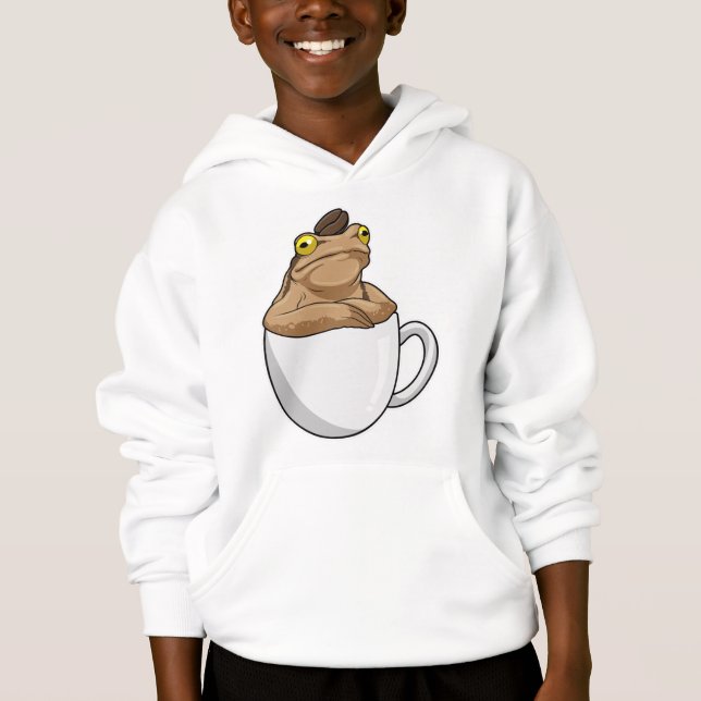Frog Coffee Coffee Bean Hoodie (Vorderseite)